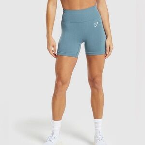 Gymshark Vital Seamless Shorts Light Teal, size M, like new!